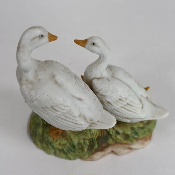 Homco #1459 Porcelain Figurine w/Sticker Duck/Ducklings/Geese Family Vintage - Picture 4 of 16